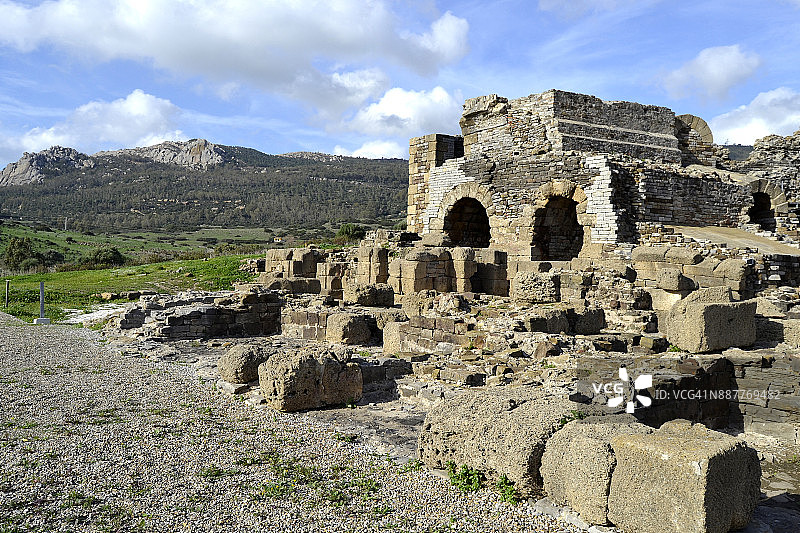 西班牙塔里法的贝洛克劳迪娅古城遗址图片素材