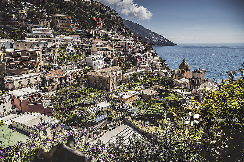 阿马尔菲海岸和索伦托半岛：波西塔诺图片素材