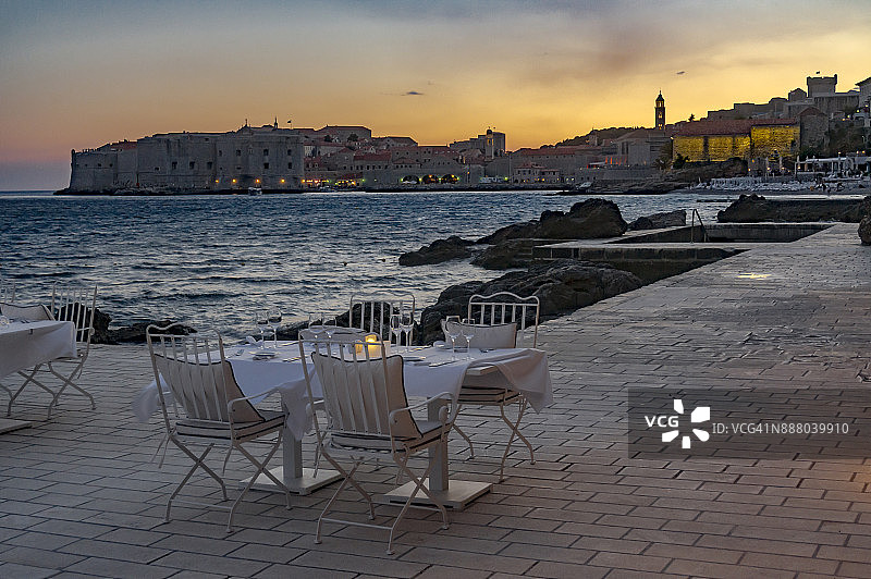 日落晚餐图片素材