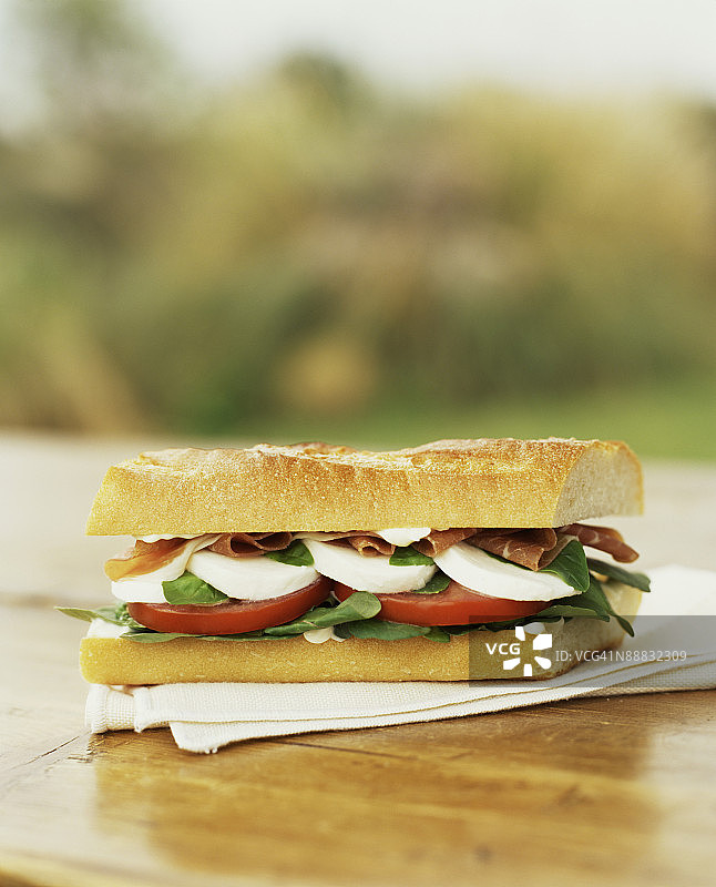 意大利熟食三明治图片素材
