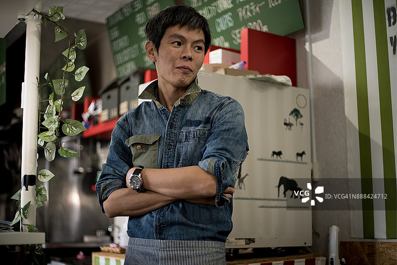 咖啡馆老板图片素材