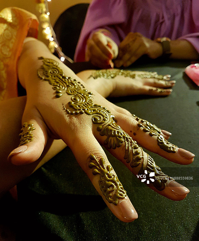 曼海蒂（海娜纹身）图片素材