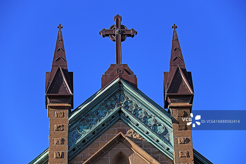 爱德华王子岛夏洛特敦的圣邓斯坦大教堂图片素材