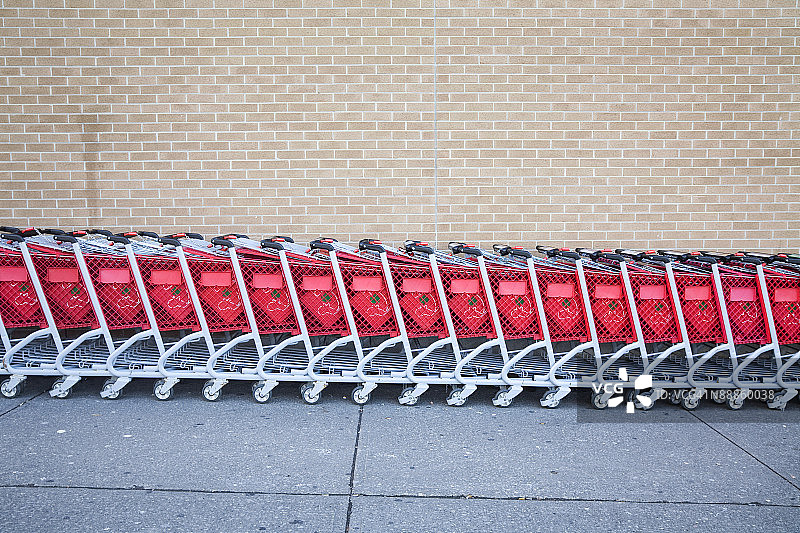 红色购物车图片素材
