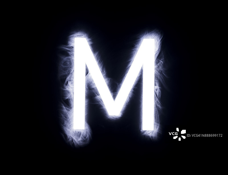 黑色背景字母图片素材