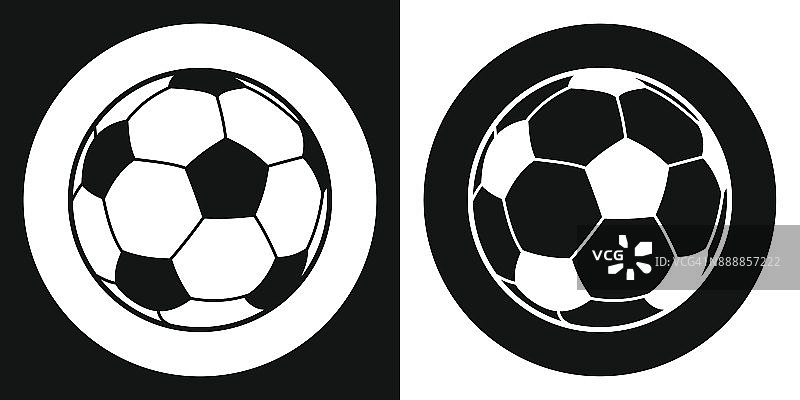 足球图标 剪影 矢量图图片素材