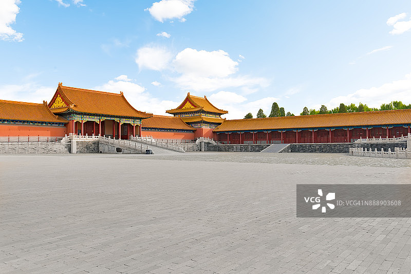 中国北京故宫博物院，联合国教科文组织世界遗产图片素材