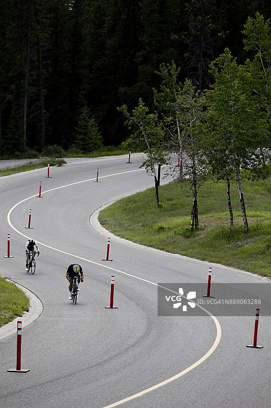 公路自行车计时赛图片素材
