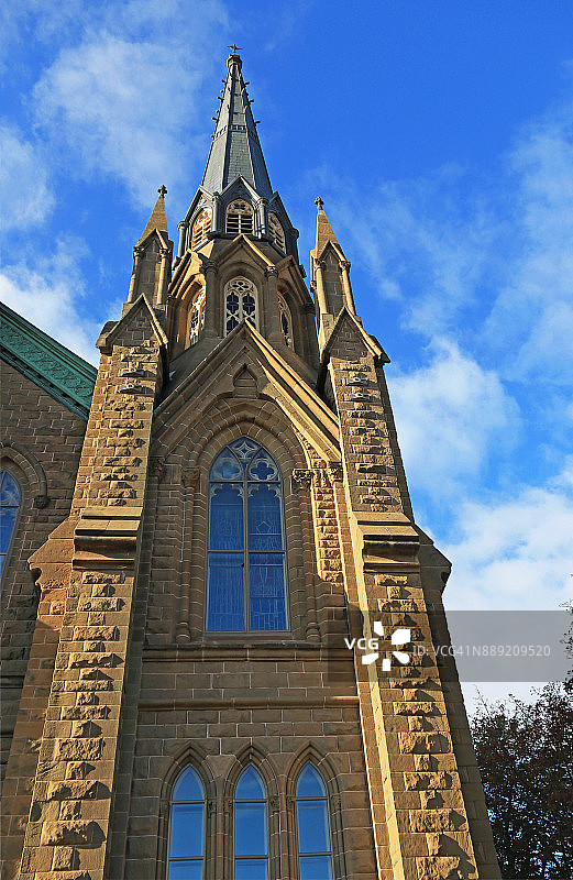 爱德华王子岛夏洛特敦的圣邓斯坦大教堂图片素材