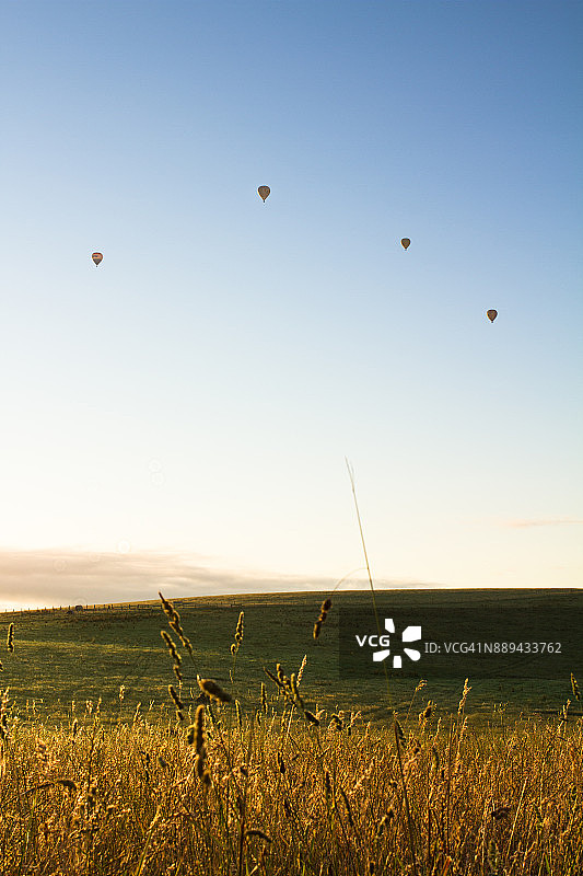 维多利亚的热气球图片素材