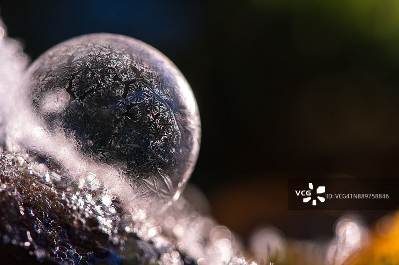 冰冻的泡泡图片素材