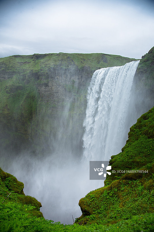 冰岛斯科加瀑布图片素材