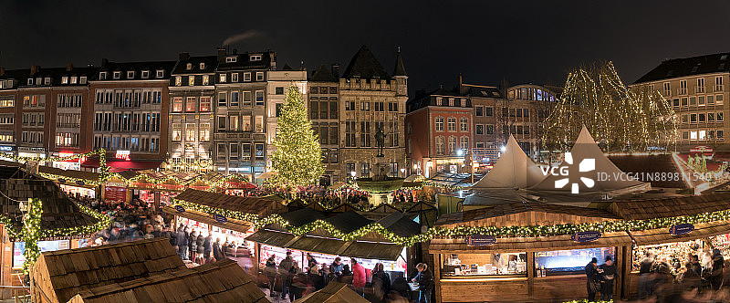 圣诞市场全景图片素材