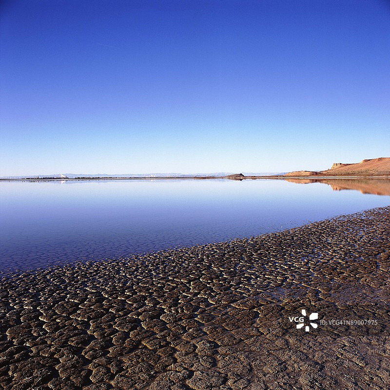 加利福尼亚州索尔顿海和红岛图片素材