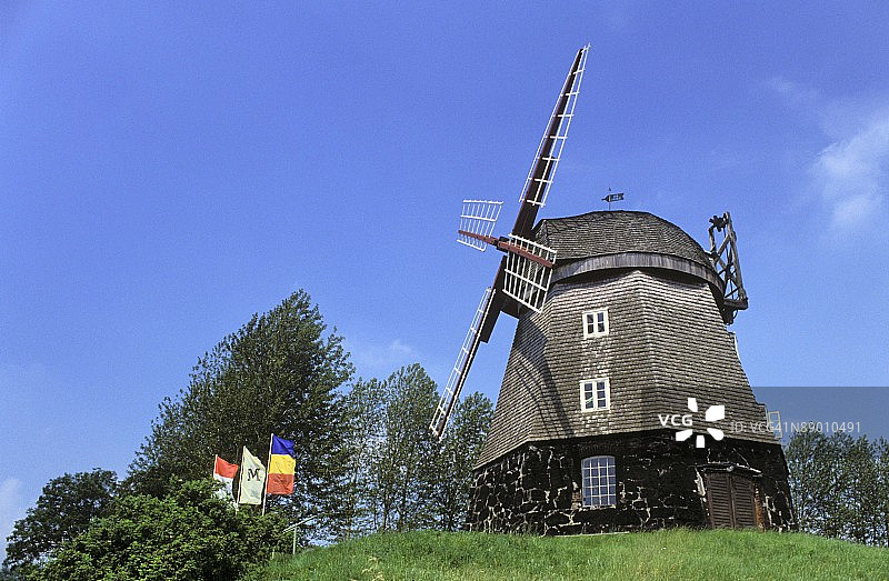 德国梅克伦堡-西波美拉尼亚风车博物馆图片素材