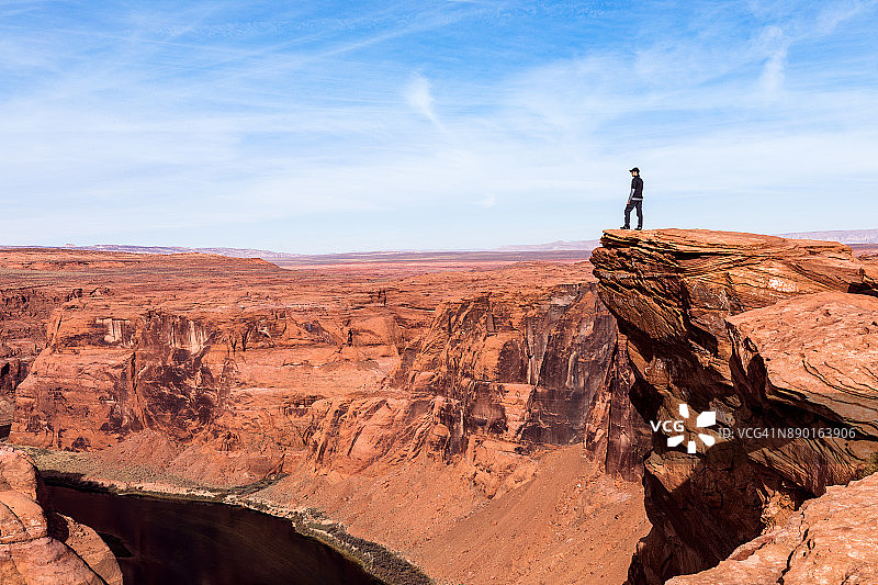 科罗拉多河马蹄湾的壮丽景色令人惊叹 - 亚利桑那州图片素材