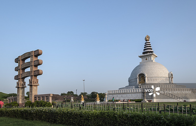 Shanti Stupa图片素材