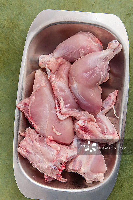 无皮鸡肉块图片素材