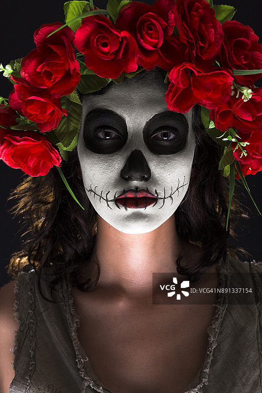 糖骷髅妆图片素材