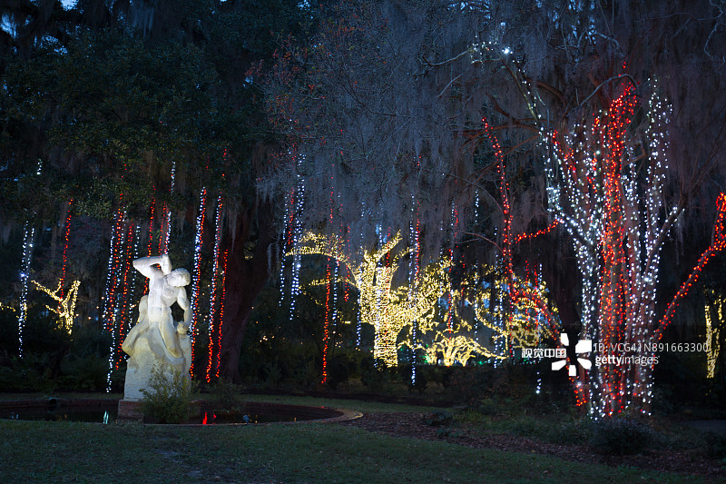 千烛之夜的灯光图片素材
