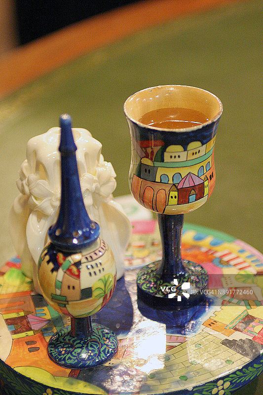 犹太教圣餐杯图片素材