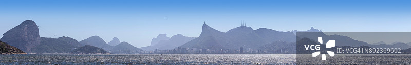夏季的巴西里约热内卢，面包山和瓜纳巴拉湾图片素材