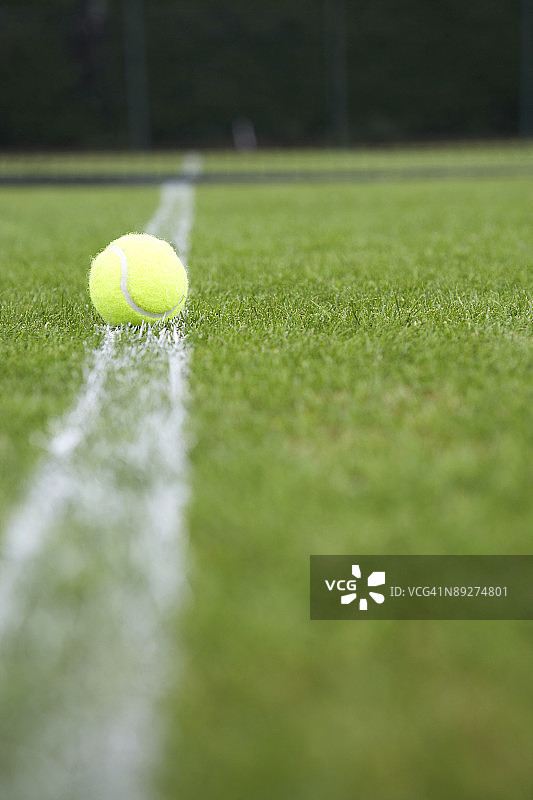 网球场上的网球图片素材