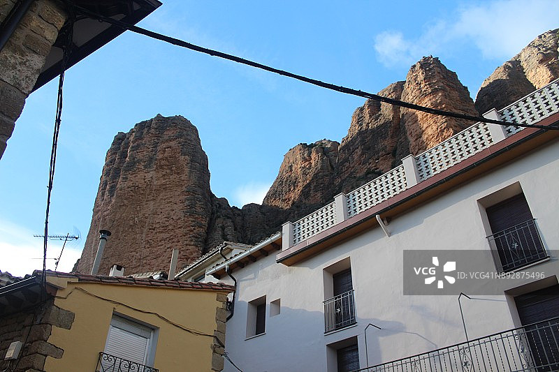 西班牙韦斯卡省里格洛斯岩层图片素材