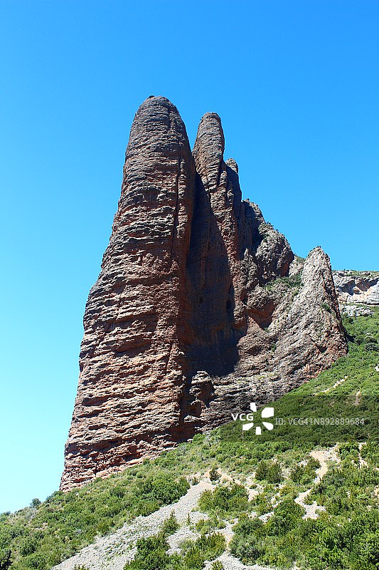 西班牙韦斯卡省里格洛斯岩层图片素材