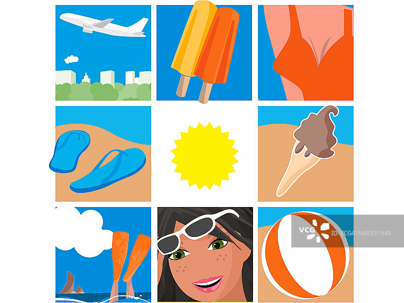 夏季元素图片素材