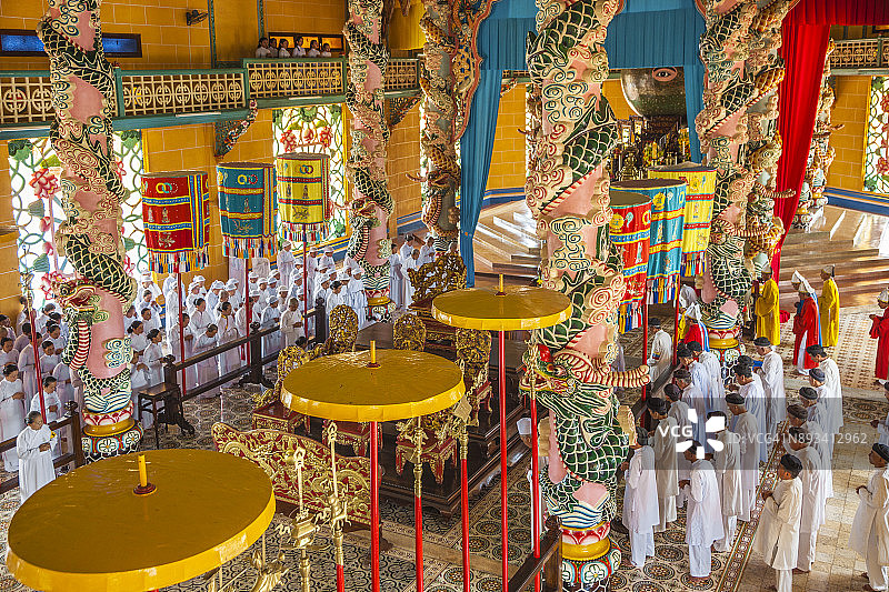 越南高台教寺庙图片素材