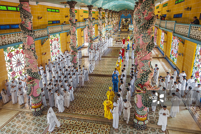 越南高台教寺庙图片素材