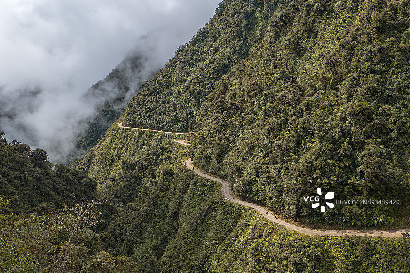 玻利维亚的永加斯公路（死亡之路）图片素材