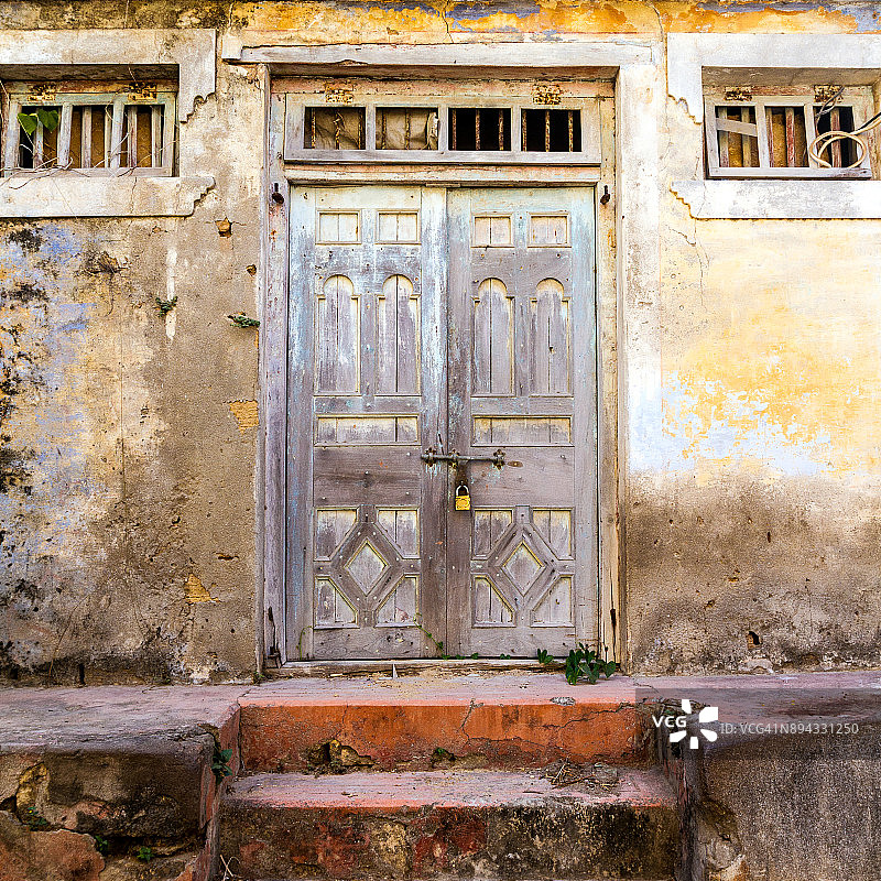 第乌岛上的传统建筑图片素材