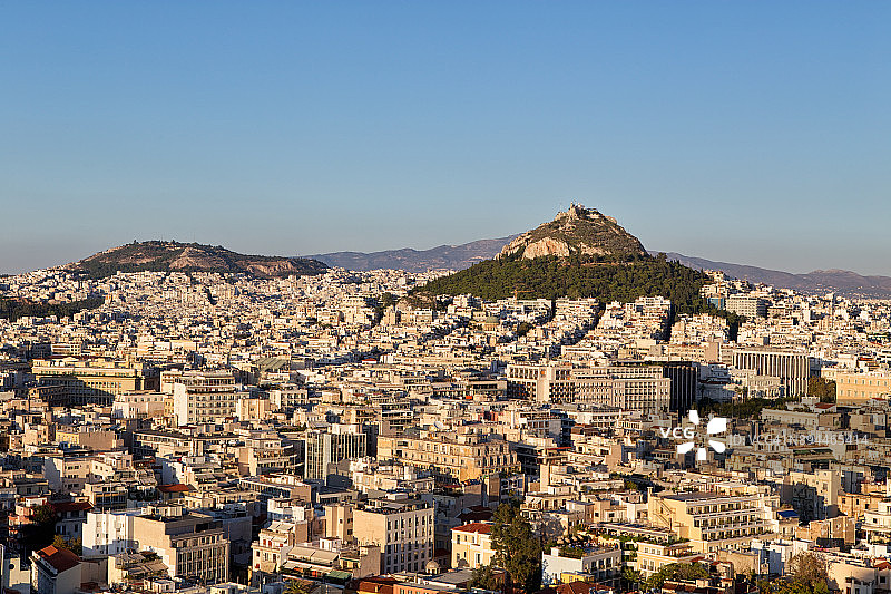 希腊雅典利卡维多斯山图片素材