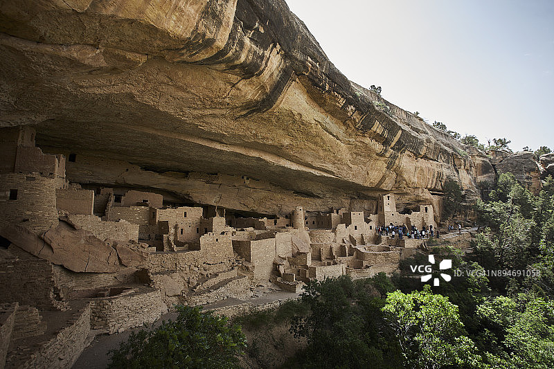 梅萨维德国家公园的悬崖住所，科罗拉多州科尔特斯图片素材