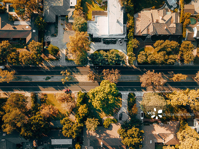 社区鸟瞰图图片素材