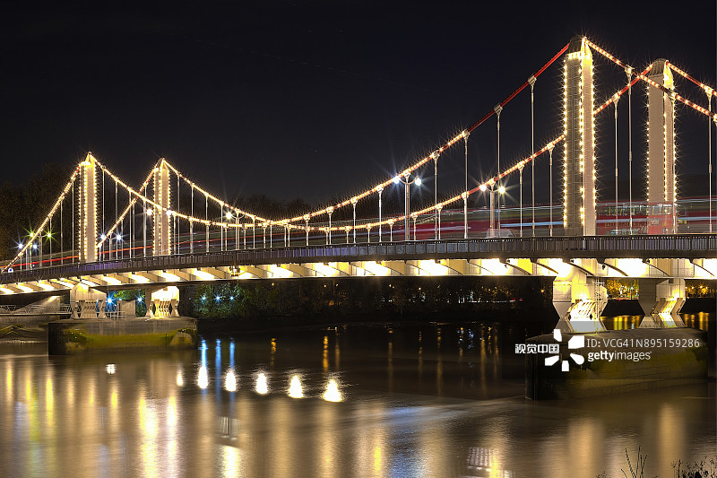 英国伦敦切尔西桥图片素材