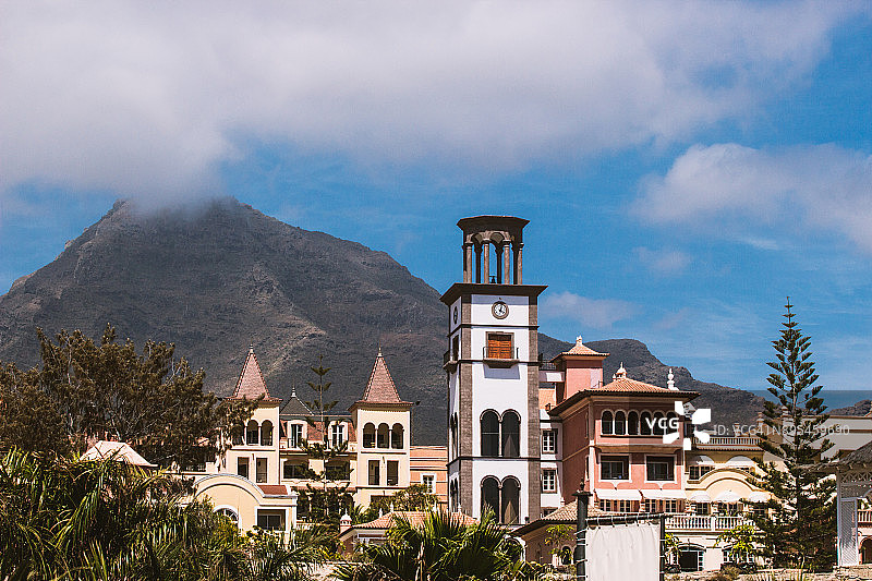 西班牙加那利群岛特内里费岛圣克鲁斯图片素材