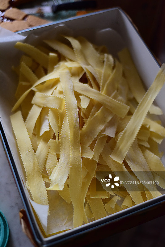 自制意大利stracci面图片素材