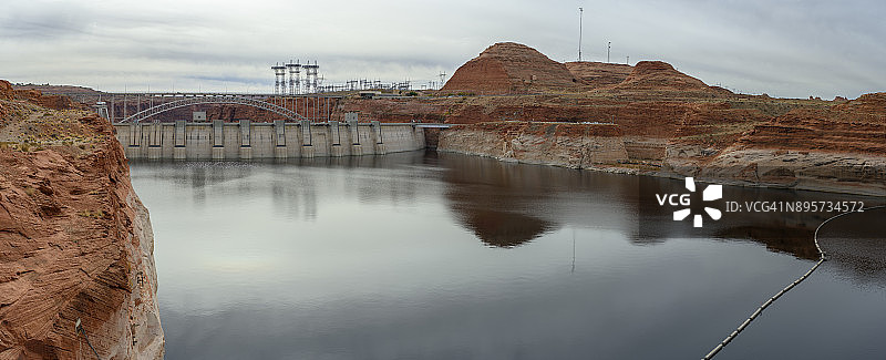 格伦峡谷大坝全景图片素材