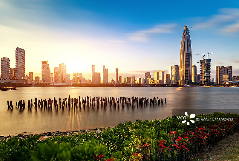 深圳城市天际线图片素材