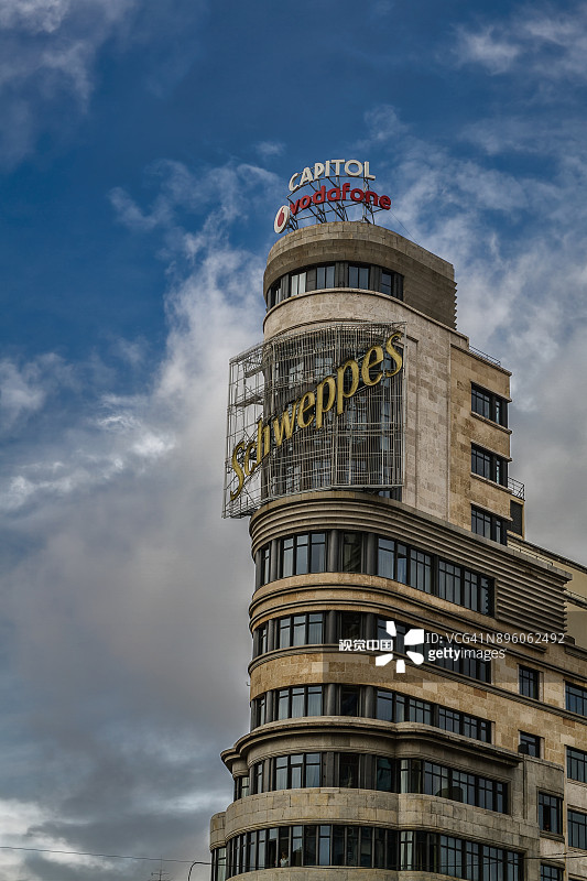 马德里格兰大道街景图片素材