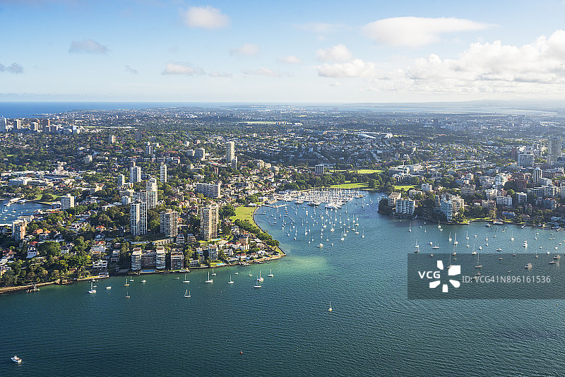 悉尼鸟瞰图图片素材