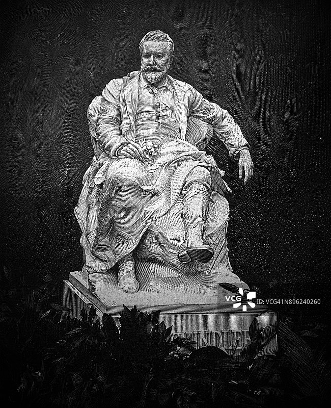 埃米尔·辛德勒雕像，维也纳，1896年图片素材