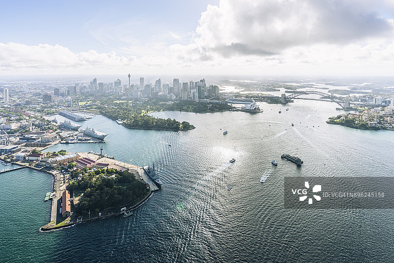 悉尼鸟瞰图图片素材