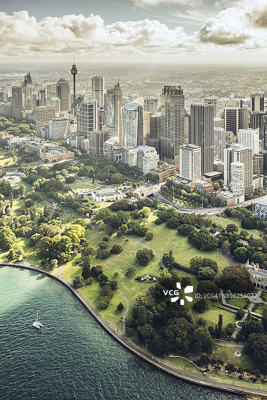 悉尼鸟瞰图图片素材