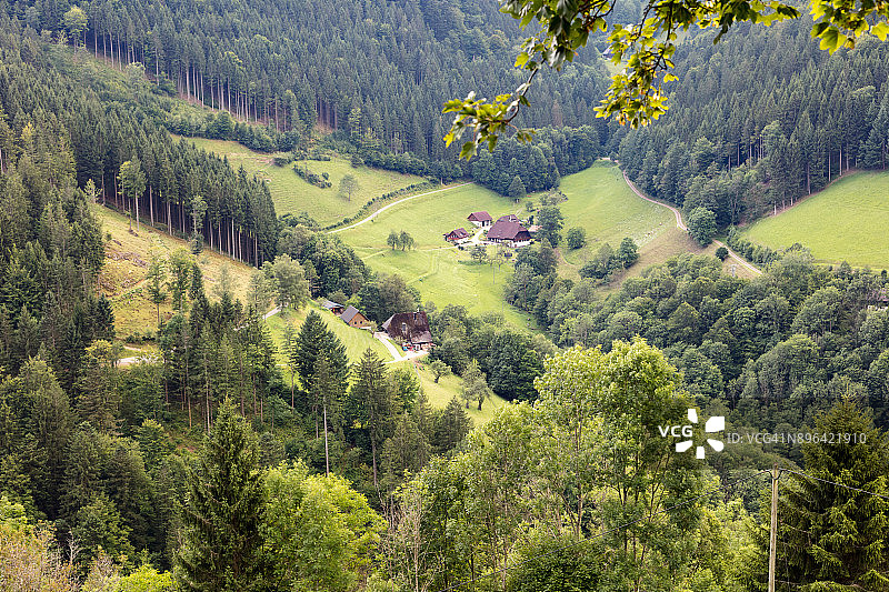 德国黑森林的典型景观图片素材