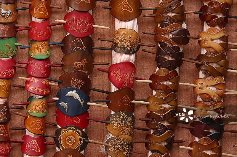 皮革发夹展示图片素材