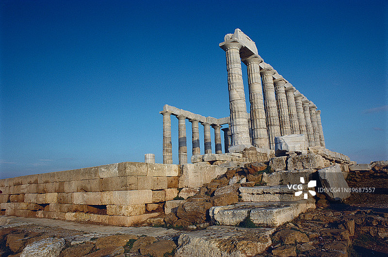 希腊波塞冬神庙图片素材